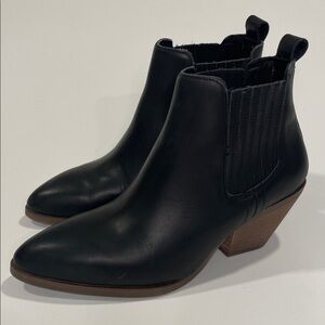 Portland Leather Patina The Dakota Boot Black Leather women’s size 6